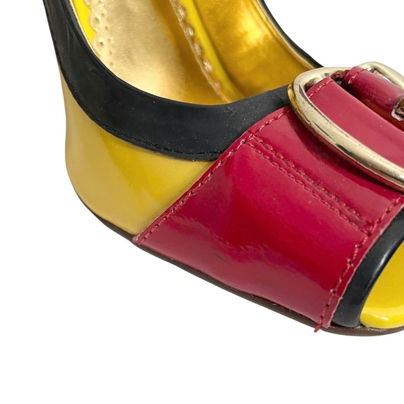 Naughty Monkey | Boxy Open Toe Pump Heel - Picture 6 of 10